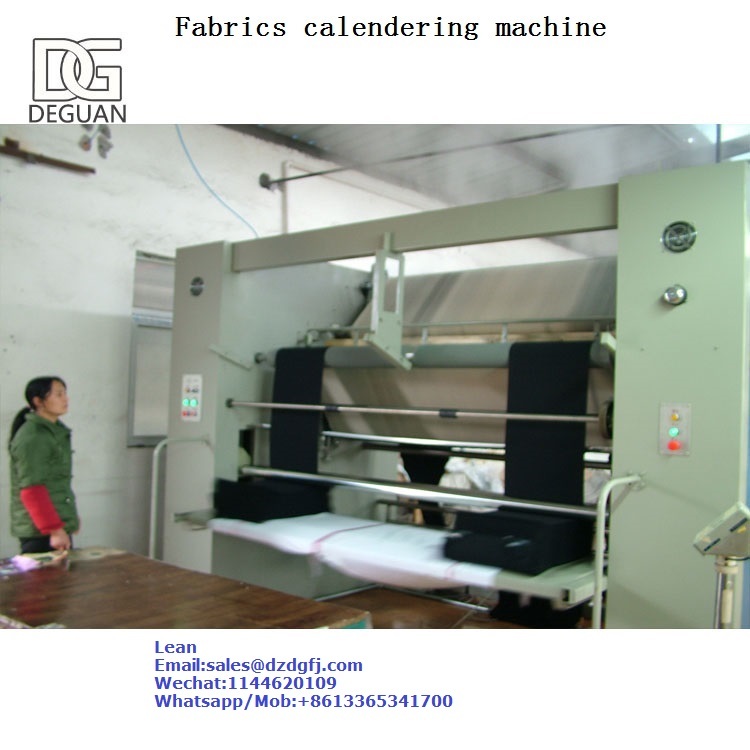 Bule+grey Tubular Fabric Calendering Machine