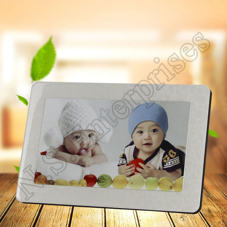 Md-002 Sublimation Crystal Mdf Frame - Mdf Material, 200*300*12mm Size, White Color | Rectangle Shape, 245*145mm Printing Size, 36 Pcs/ctn