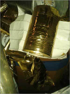 Hot Gold Stamping Foil Scrap - Polyester Material, Roll Size 10-15 Inches, Gold Color | Non-hazardous, Bio-friendly, Durable