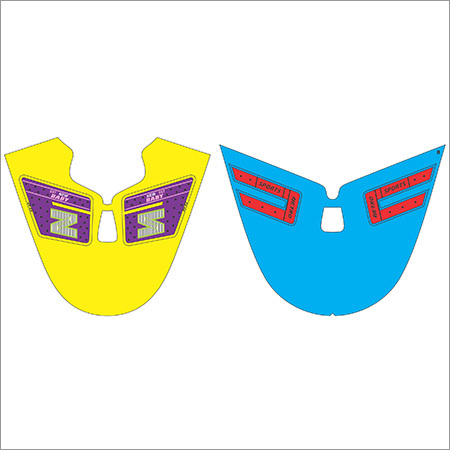 Blue And All Pvc Sticker Shoes