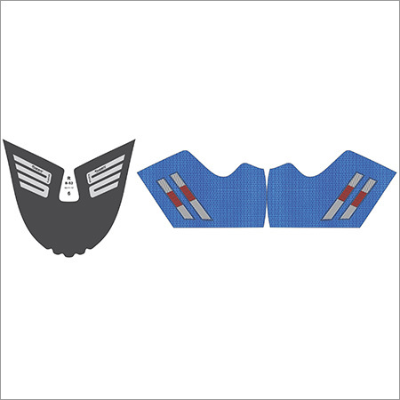 Blue And All Pvc Sticker Shoes