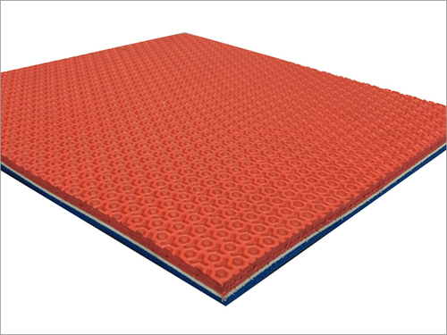 Hawai Textured Rubber Sheets - 8x5 Foot, Orange Color, 10mm Thickness | Waterproof, Non-Poisonous, Impact Resistant, Lightweight