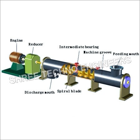 Screw Conveyor - Color: Silver