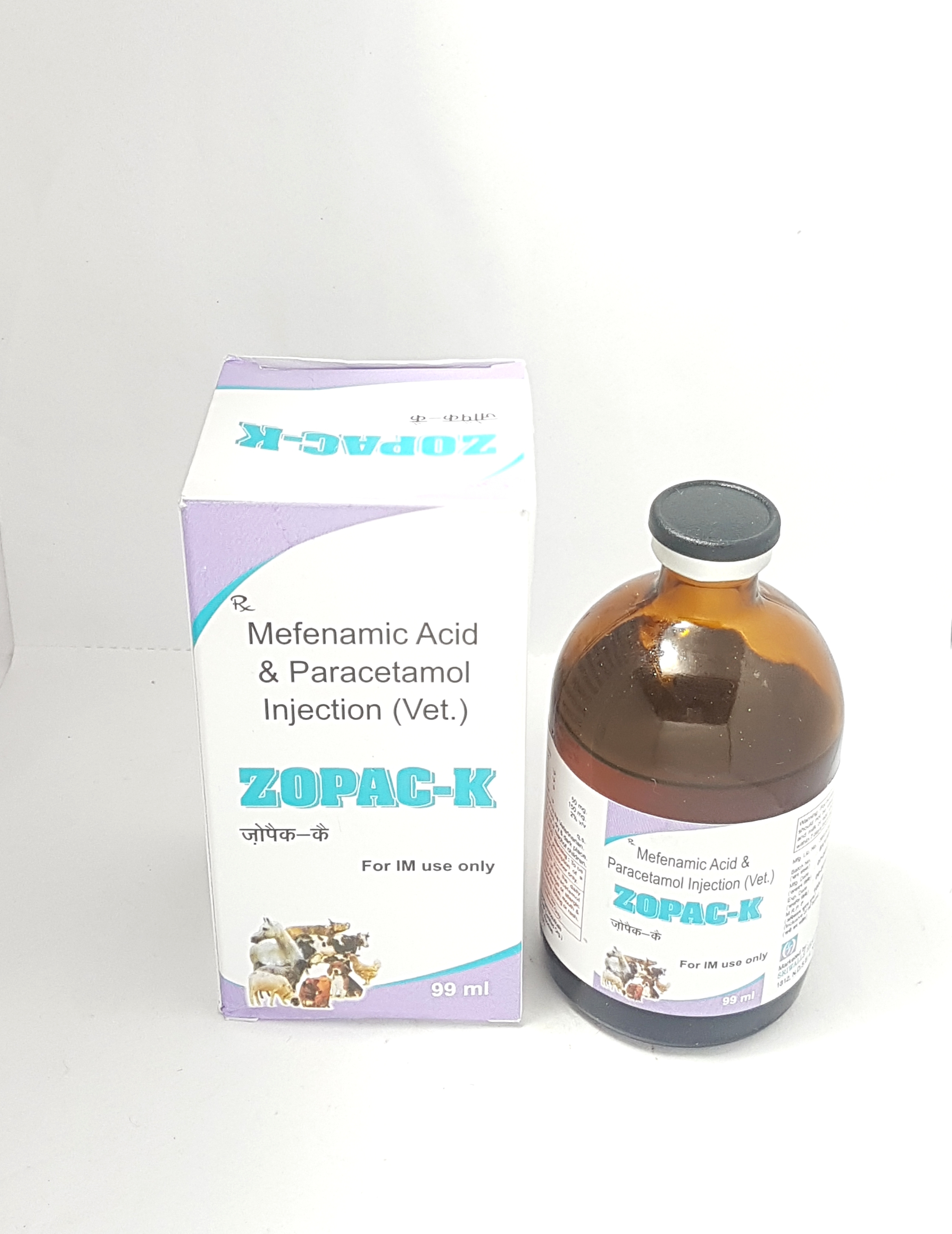 Mefenamic Acid & Paracetamol 99 Ml Injection Drug Solutions