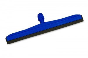 Blue Plastic Floor Squeegee - 35 Cm With White Rubber Easy-to-clean Groove-free Design Strong And Safe For Effective Cleaning