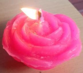 Flame-less Rose Candle