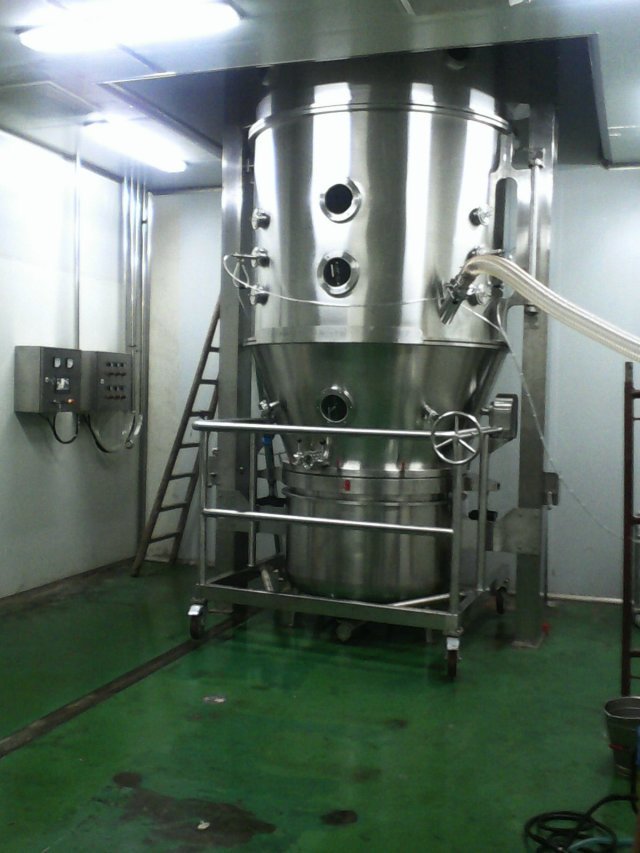 Fluid Bed Dryer - 200 Ltr Ss 316 Vertical Batch Unit | Automatic Plc Control 10 Hp Electric Drive 90â°c Operating Temp 1 Year Warranty