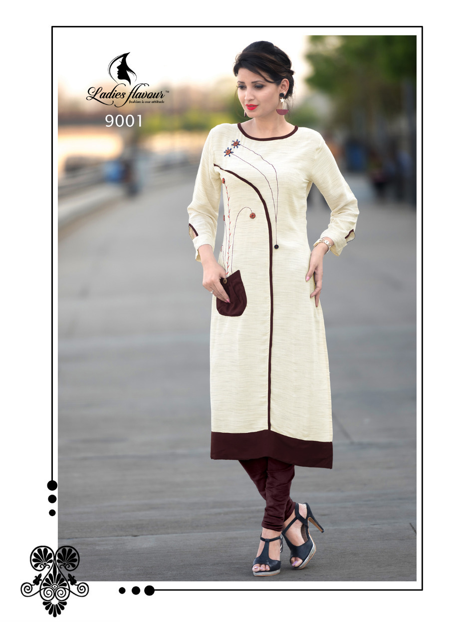 Designer Button Kurti Length: 46 Inch (In)