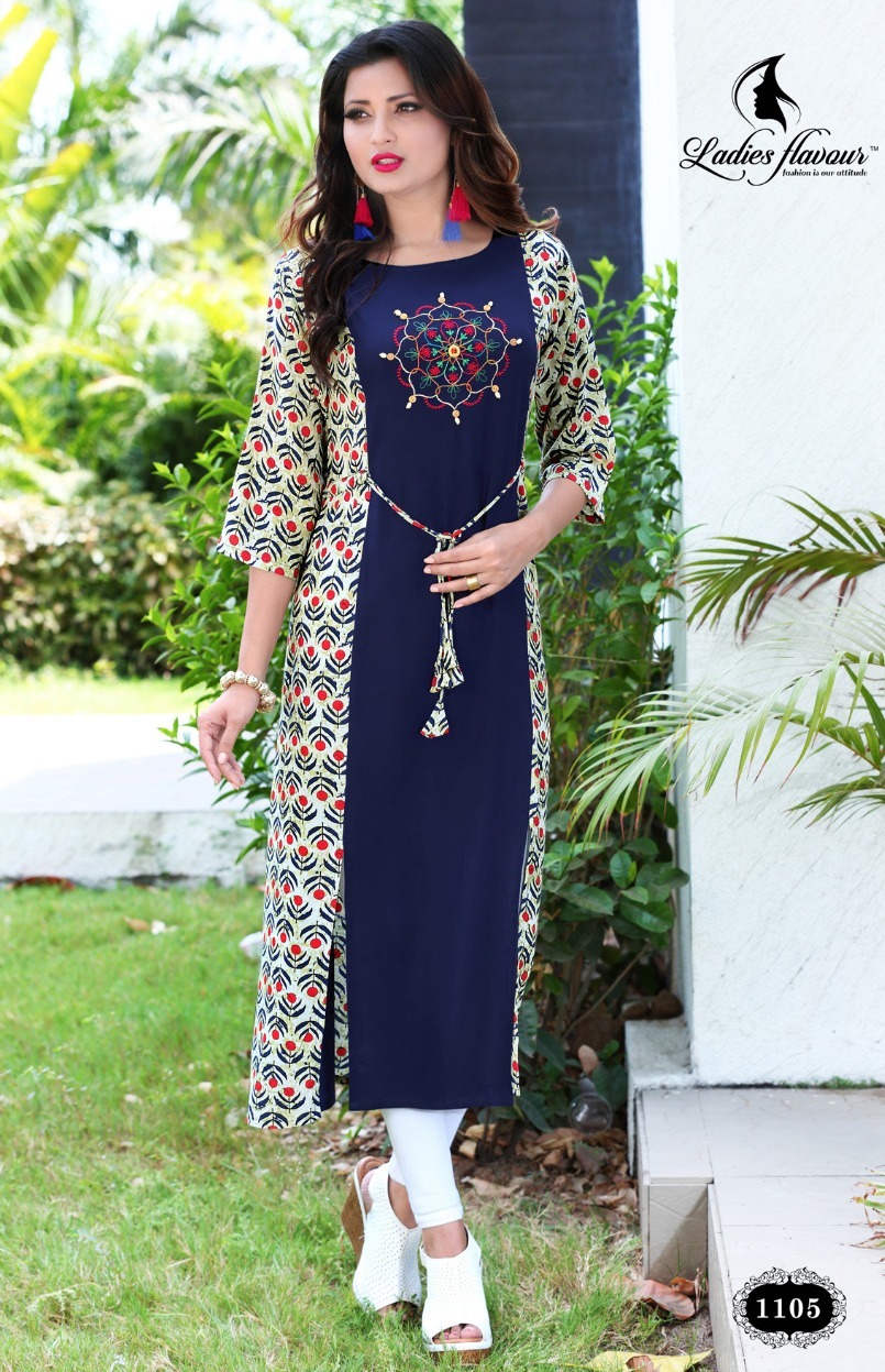 Rayon Print Kurtis Udaan Vol 2 Length: 46 Inch (In)