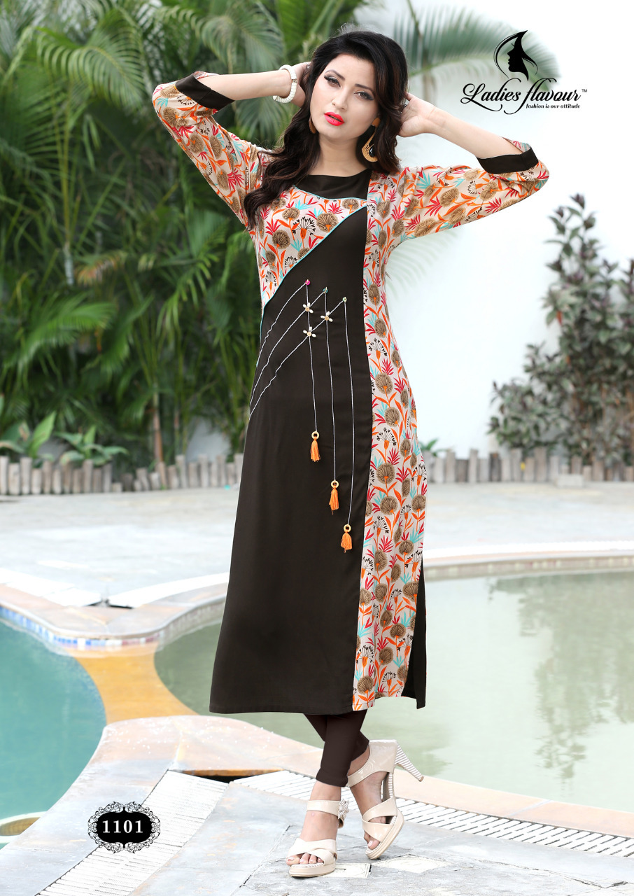 Rayon Print Kurtis Udaan Vol 2 Length: 46 Inch (In)
