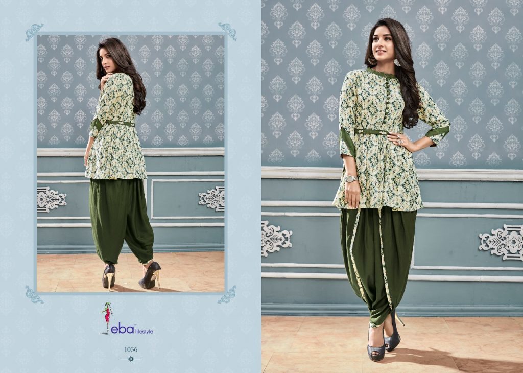 Cotton Kurti With Dhoti Pattern Collection Eba Vol 5