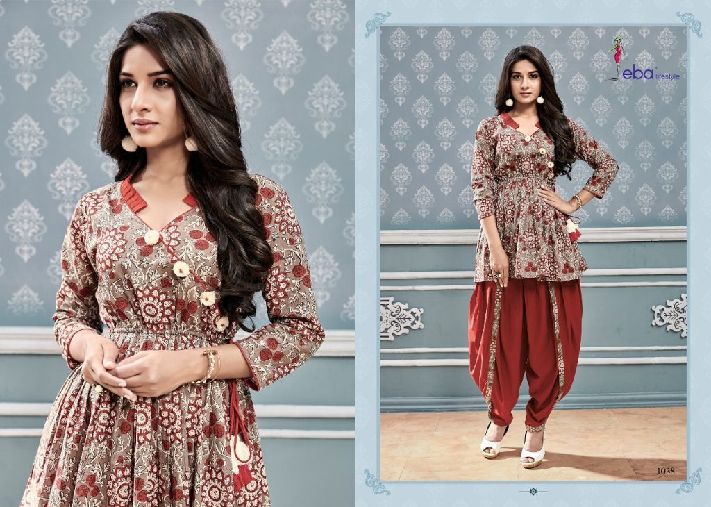Cotton Kurti With Dhoti Pattern Collection Eba Vol 5