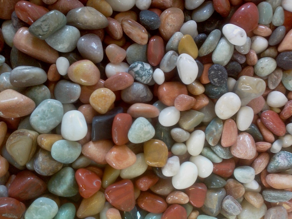 Multi Color Mix Agate Pebble Stone Polished Quality Bulk Supplier Solid Surface