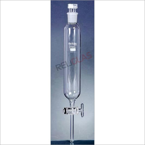 Glass 04.565 Dropping Funnel, Cylindrical, Stoppered