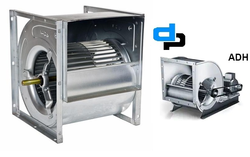 Nicotra Forward Curved Centrifugal Fan Adh 280 R - Galvanized Sheet Steel, Sizes 280, Pressure Up To 2200 Pa | Amca Certified Air Performance Ratings