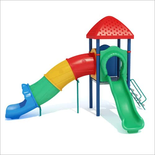 Lldpe Plastic & Metal Multi Slide Playground Equipment