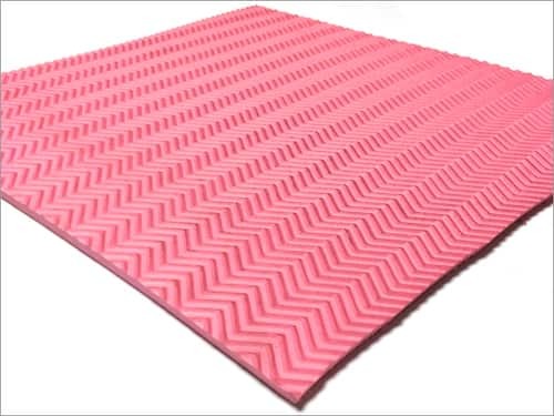 Pink Colored Eva Rubber Sole Sheet