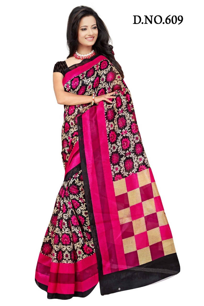 Multi Bhagalpuri Saree
