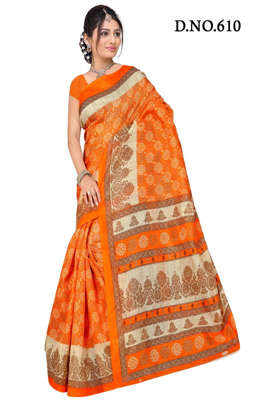 Multi Bhagalpuri Saree