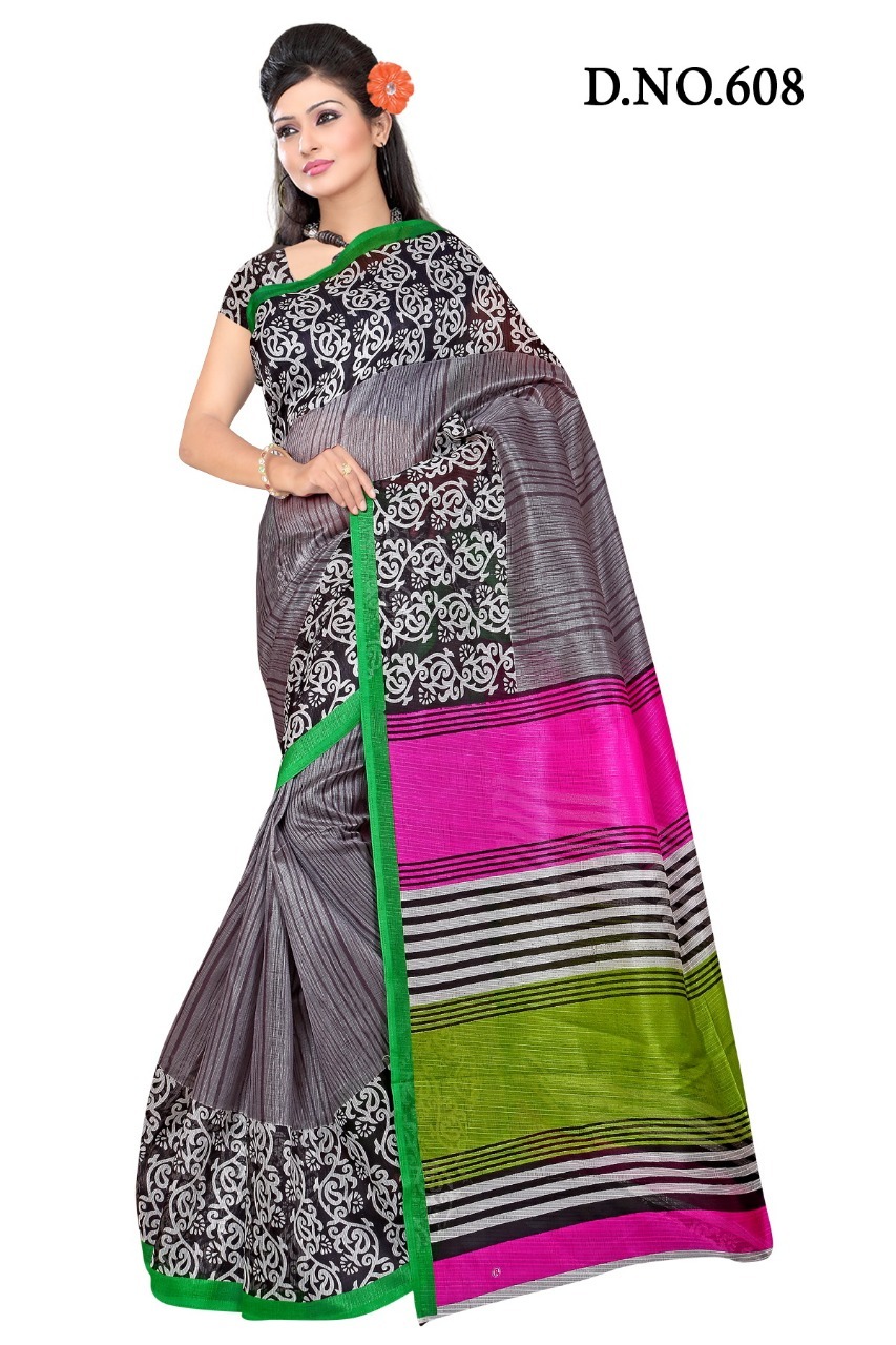 Multi Bhagalpuri Saree