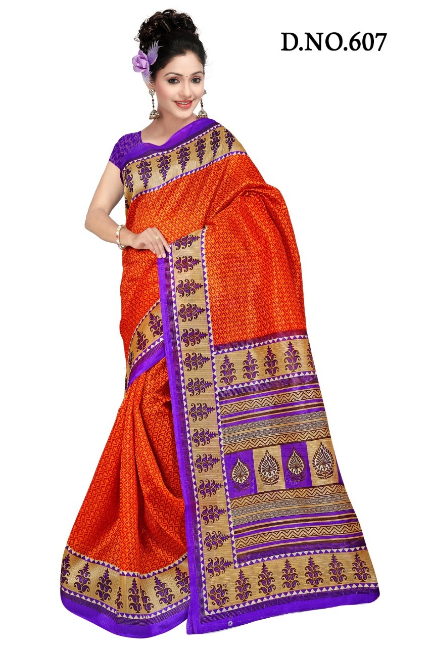 Multi Bhagalpuri Saree