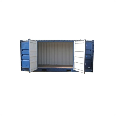 Open Side Storage Container - Die Steel, 20 Foot Length, Paint Coated | 10-20 Ton Capacity, Impact Resistant, Wide Opening Double Doors