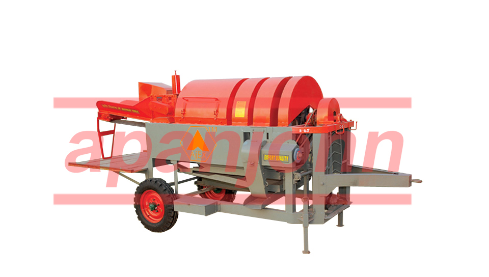 Tractor Operated Paddy Thresher - 8x4x6 Ft, 1200 Kg, 35hp Electromagnetic Power | Reliable, Low Maintenance, High Operational Efficiency