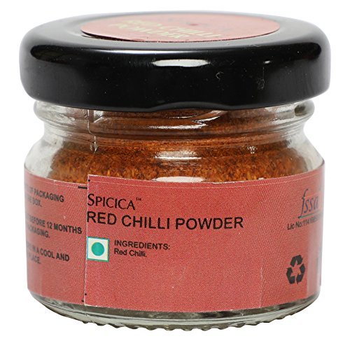 Red Chilli Powder - Glass Jar, 3x3cm, 10g | Rich Flavor, 100% Pure, Intense Color