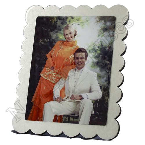 MD-028 Sublimation Crystal MDF Frame - 280x300x12mm, White Color, Printing Size 235x205mm, 24 Pcs/Ctn, 19kg Gross Weight