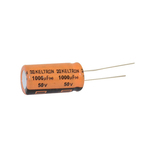 केल्ट्रन 1000uf 50v, 85', 16x25mm, 100पीसीएस इलेक्ट्रोलाइटिक कैपेसिटर