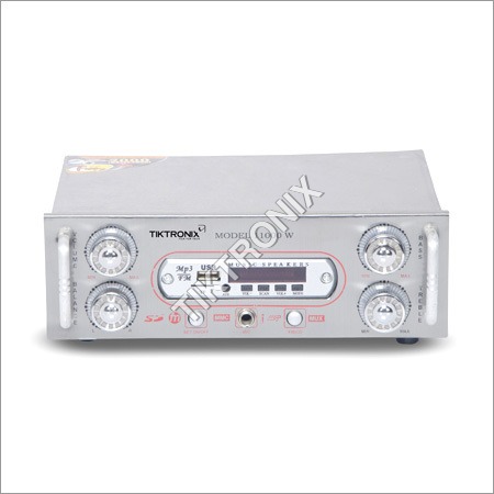 स्टेरियो पावर एम्पलीफायर जिसमें लाइट और ब्लूटूथ है