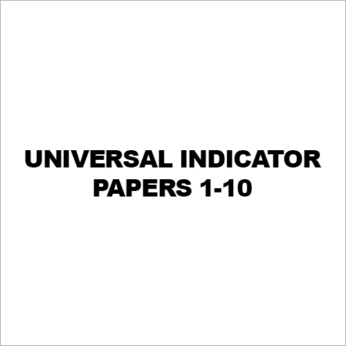 Universal Indicator Papers 1-10