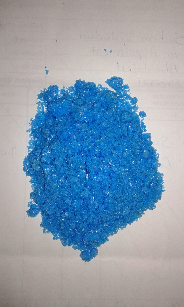 Copper Sulphate - 24.8%-25% Cu, 0.03% Ni Max, Sky Blue Crystalline Powder | Agriculture Grade Fungicide, 98%-99% Purity, Room Temperature Storage