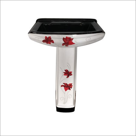 Square Vitrosa Set Printed Wash Basin