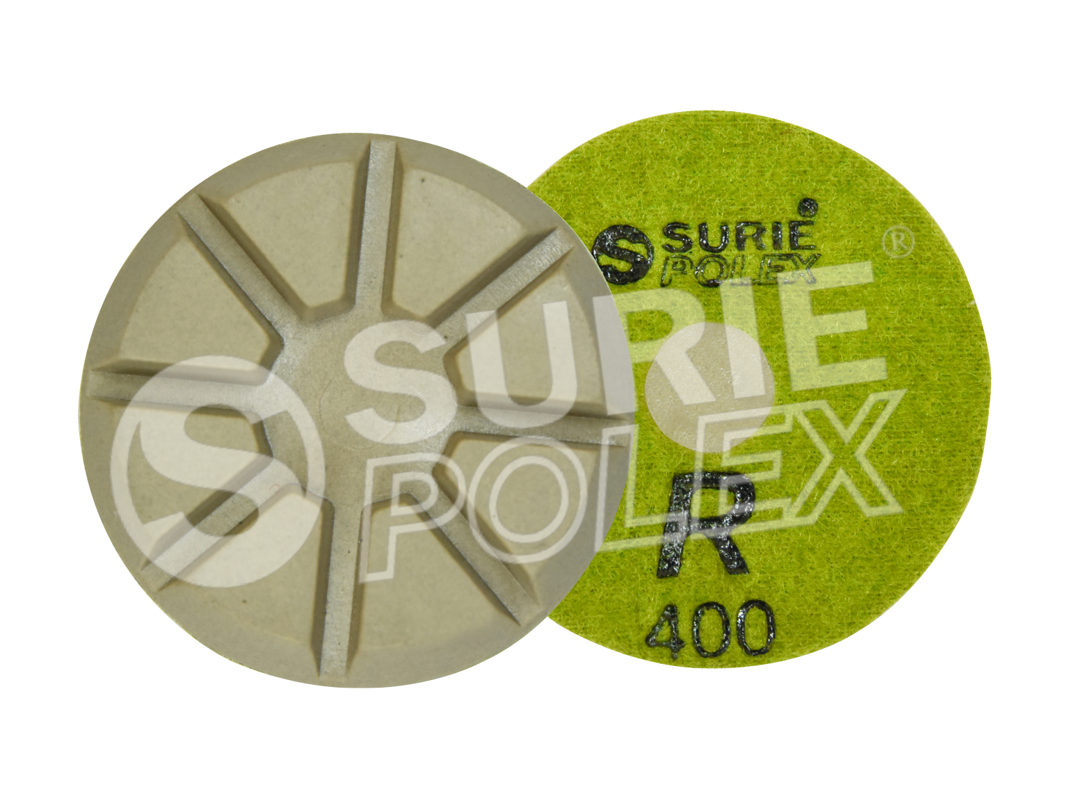 Marble Surface Polishing Abrasive - Dfrac Resin Bonded Diamond, Frankfurt Shape, Wet & Dry Type | Grits: 200a, 400a, 800a, 1500a, 3000a, Enhanced Gloss & Productivity