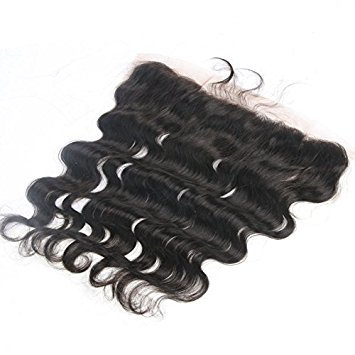 Natural Black Curly Lace Frontal