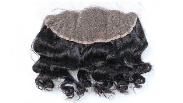 Natural Black Curly Lace Frontal