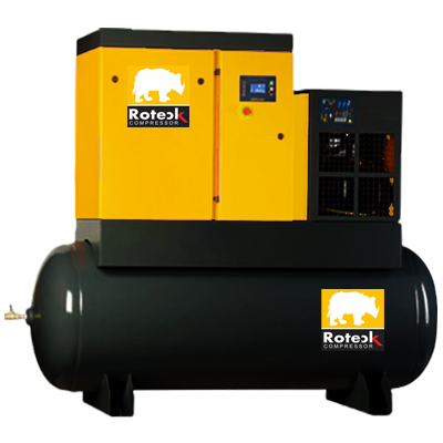 Tank Mounted Screw Air Compressor