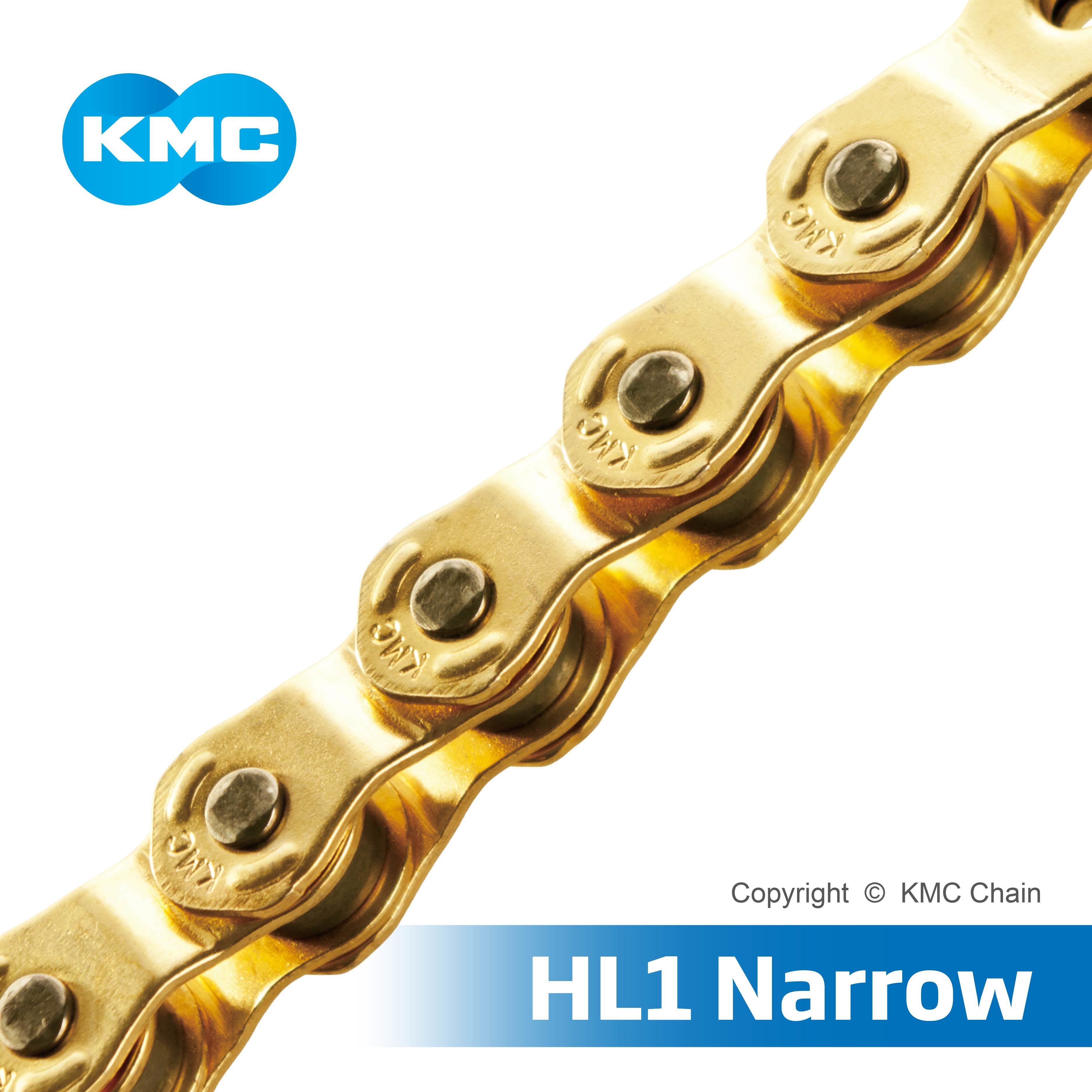 Hl1 Narrow Half Link Bicycle Chain - Stainless Steel, 1/2"x3/32" Size | Compatible With All Single Speed Drivetrain Systems