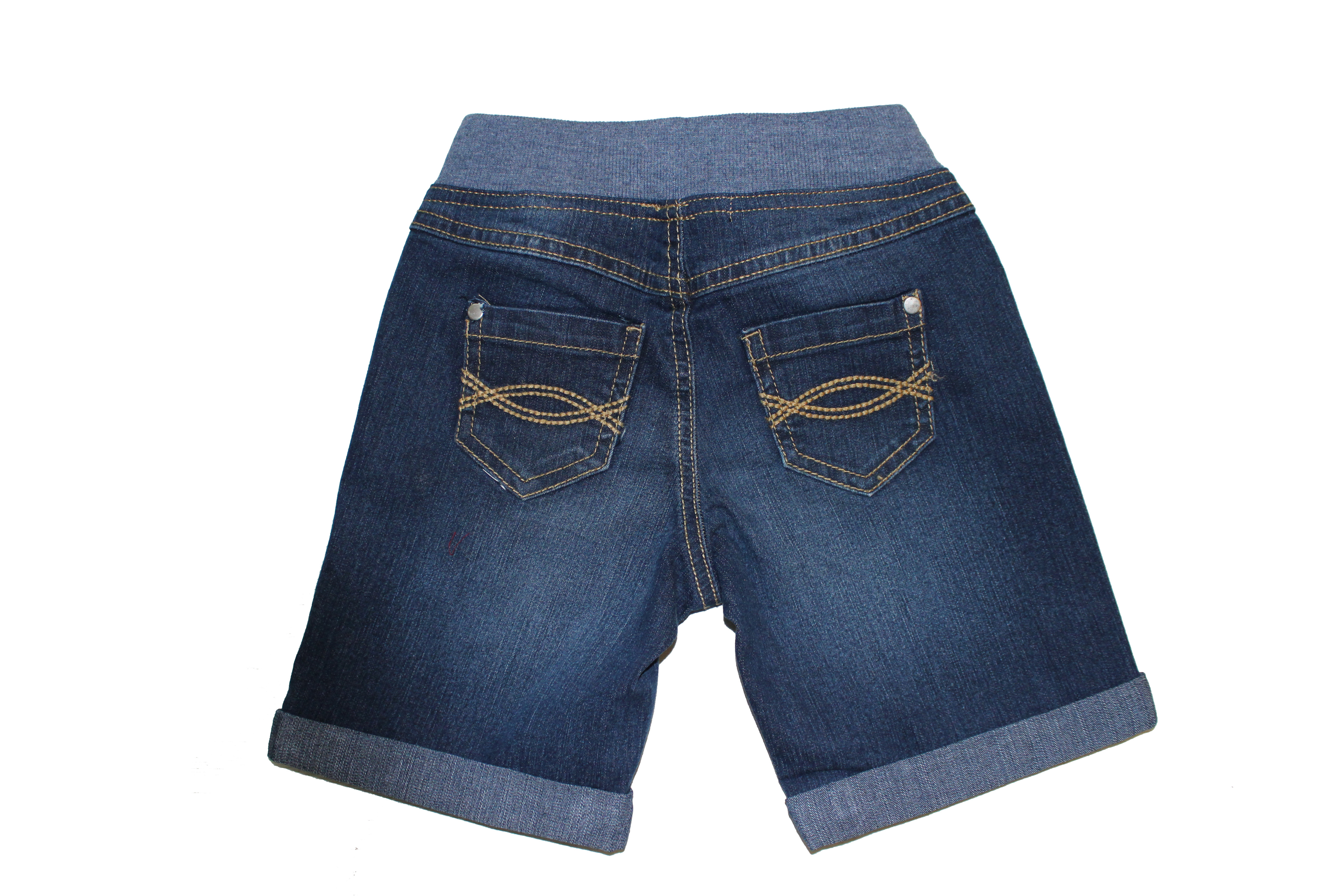 Kids Short - Denim Material, Various Sizes, Blue Color | Elastic Waistband, Soft Fabric, Stylish Design, Two Side Pockets, Comfortable Fit