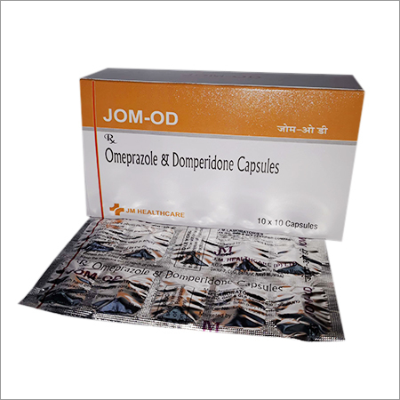 Jom-OD ओमेप्राजोल और डोमपेरिडोन कैप्सूल