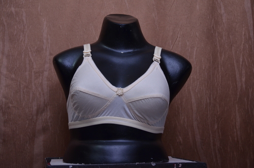 India Choice Three Hook's Bra - Cotton, Size 34-50, Color: White, Skin, Black | Excellent Fit, Easy to Wash, No Color Fading