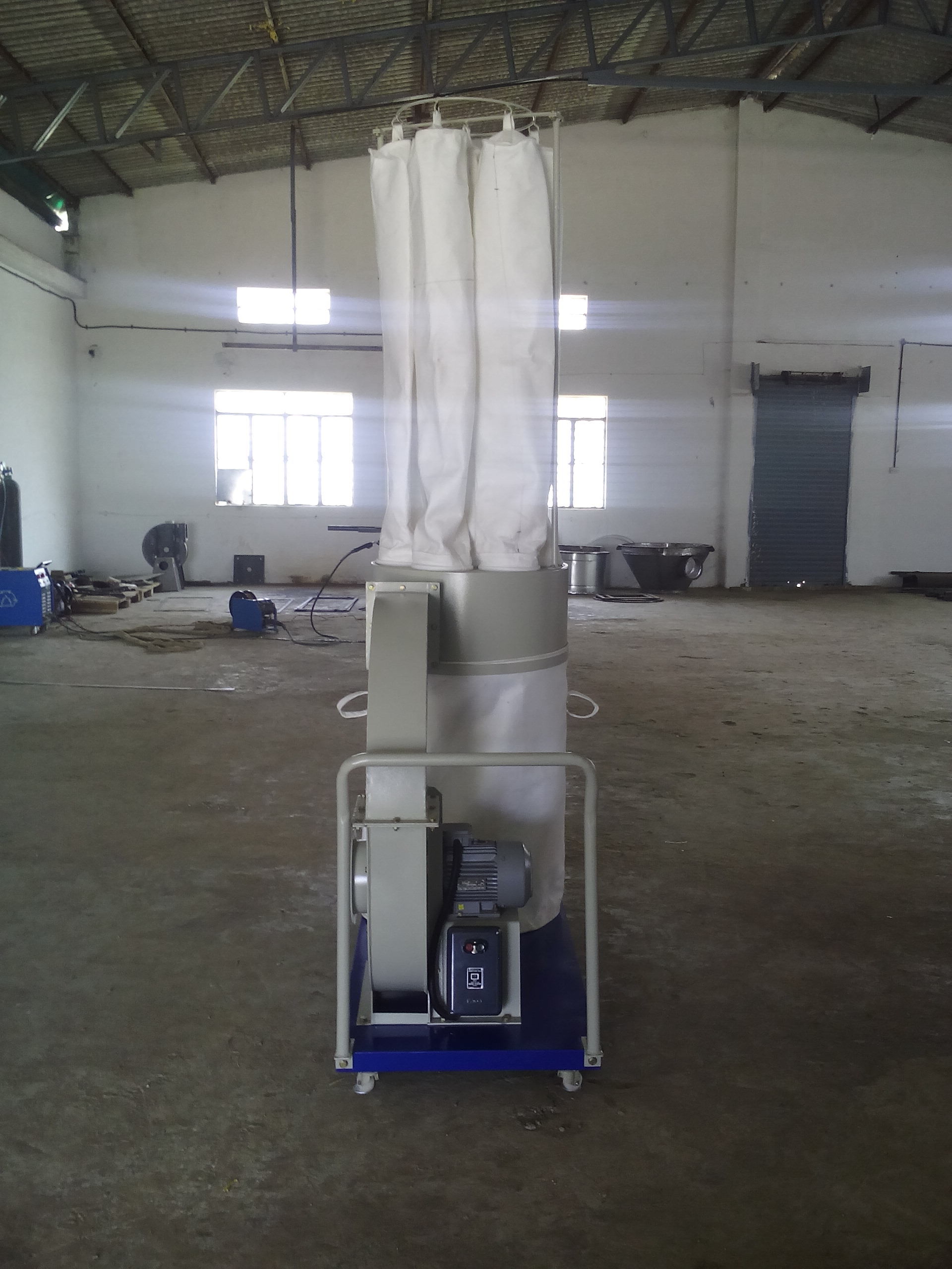 Portable Single Bag Dust Collector - White, Different Sizes Available | High Dust Collection Efficiency, Quality Assured Components