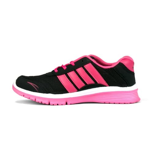 Durable And Safty Ladies Black Pink Sports Shoes at Best Price in