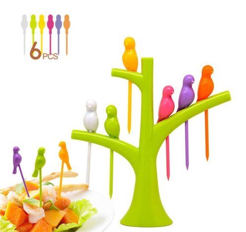 Plastic Fruit Fork Stand