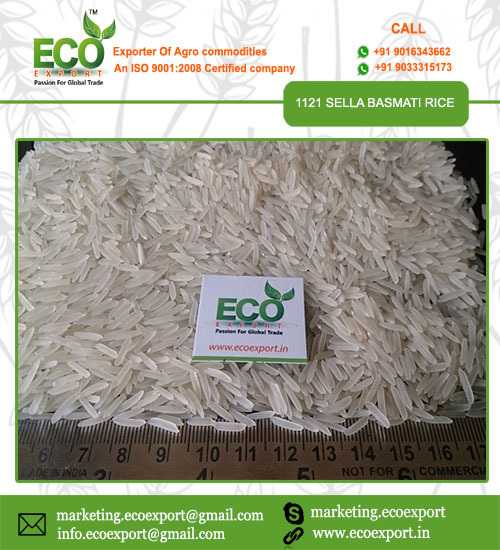 1121 Sella Basmati Rice - 8.3mm Long Grain, Naturally Sweet Flavor, 0.5% Broken | 92% Purity, Jute Bag Packing, 13% Moisture Max