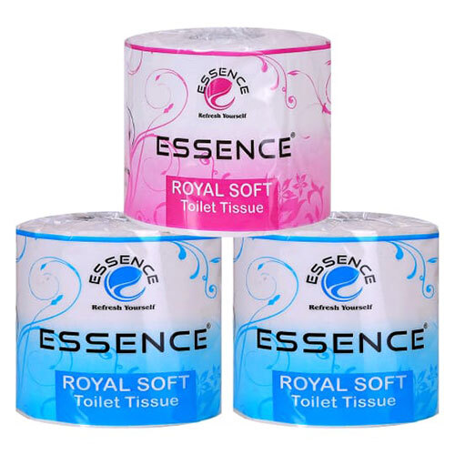 Royal Soft Toilet Tissue - RC Fibre, 100mm x 100mm | Hygienic, Fragrance-Free, Skin-Friendly for Family Use