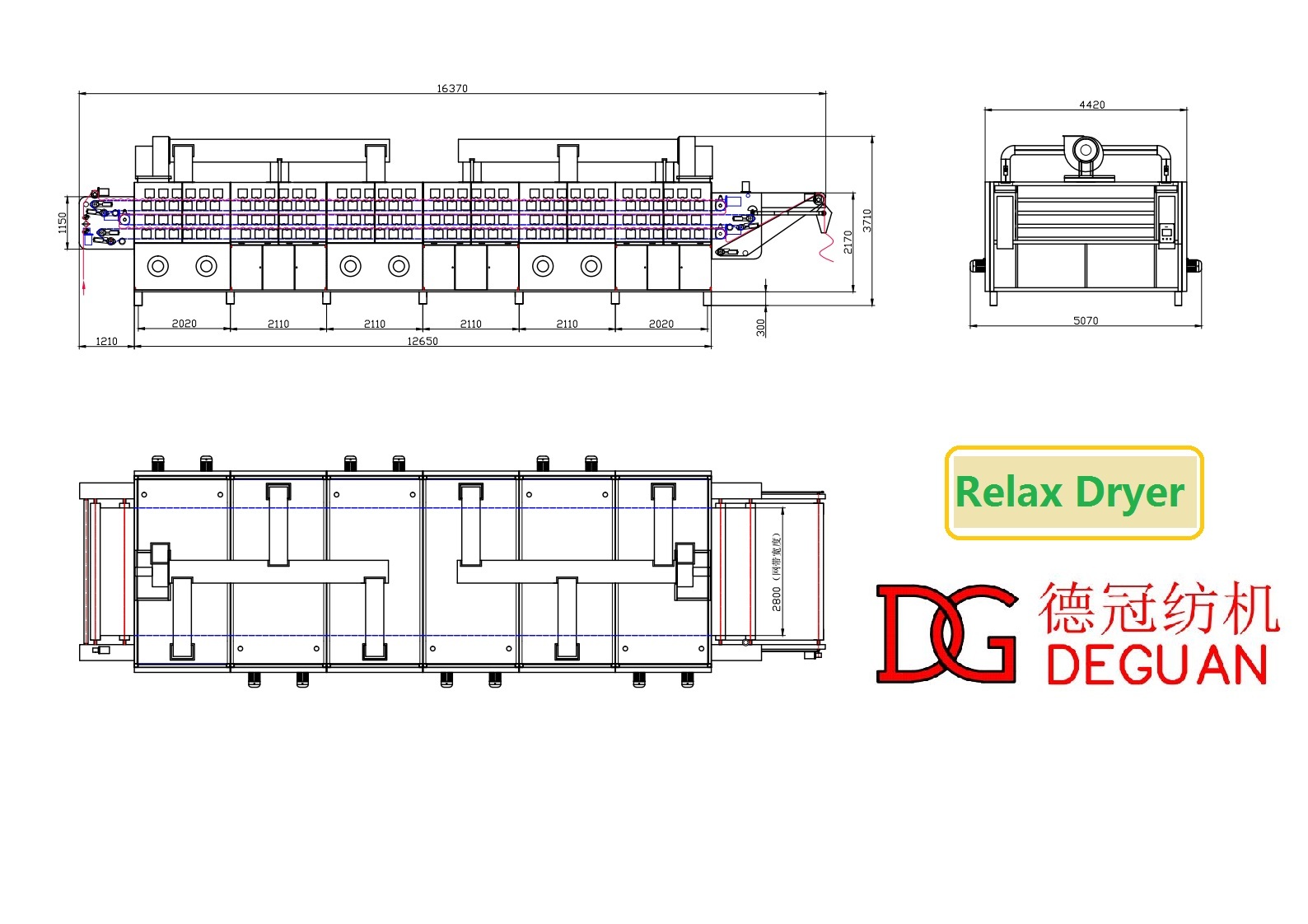 Tensionless Dryer With Padder In Front Dyeing Finishing Machine
