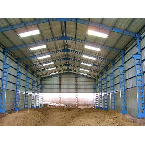 White And Blue Pre Engineered Building Structure