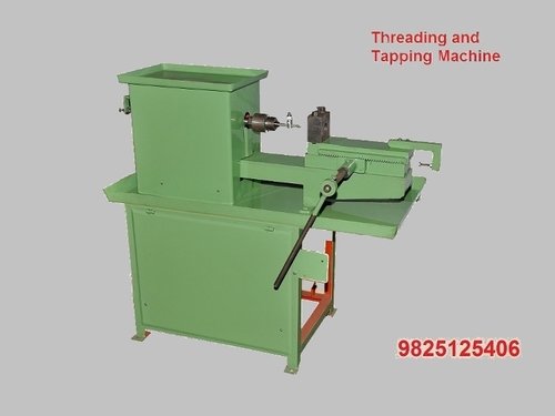 Green Industrial  Single Head Threading And Tapping Machine